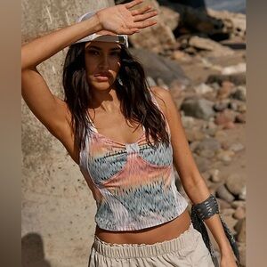 Free People NWOT Kindred Spirit Printed Tank